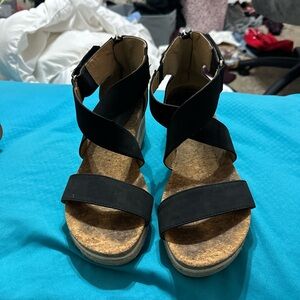 Black Platform Sandals